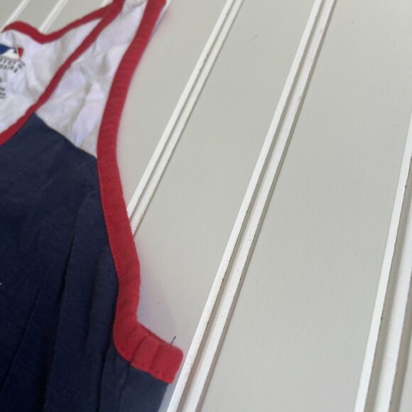 Boston Red Sox Women's Tank Top Navy Blue Size Small Glitter Logo - Picture 7 of 8